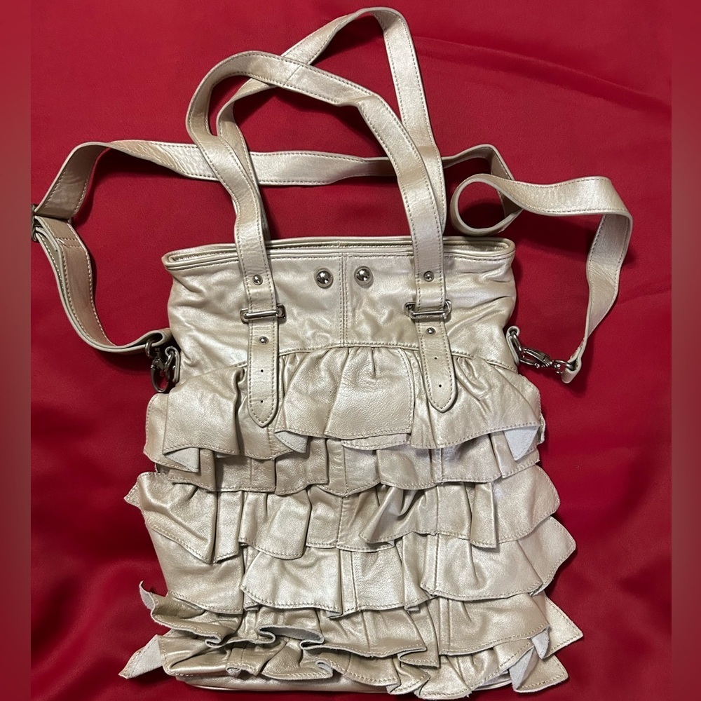 Hype ruffled‎ shoulder bag